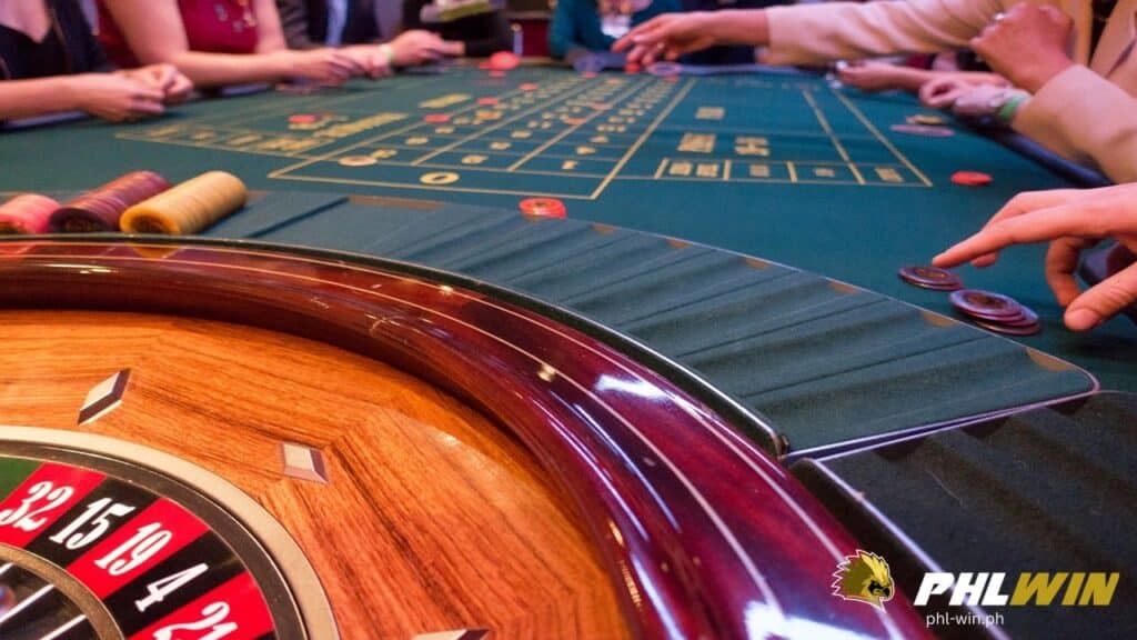 a view of a roulette table